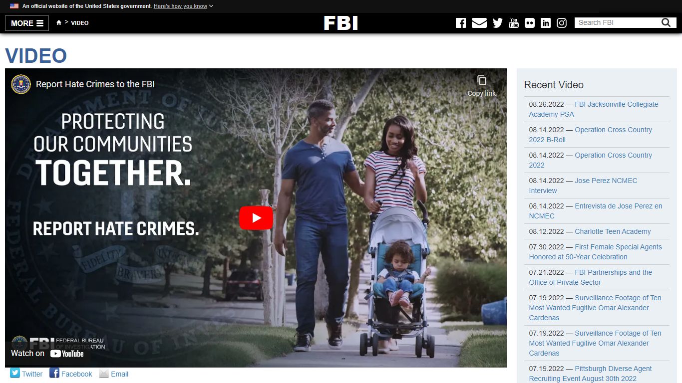 Report Hate Crimes to the FBI — FBI - Federal Bureau of Investigation